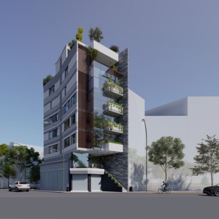 mẫu thiết kế chung cư mini cho thuê